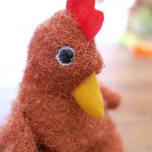 Peluche Poule rousse