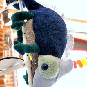 Peluche Caméléon bleu