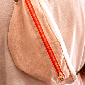Sac Banane rose paillettes